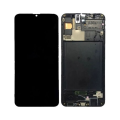 LCD za Samsung A30S/ A307F + Touch Screen crni WITH FRAME (OLED) FULL ORG (China)