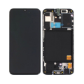 LCD za Samsung A31/ A315F + Touch Screen crni WITH FRAME (OLED) FULL ORG (China)