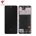 LCD za Samsung A51/ A515F + touch screen crni WITH FRAME FLY ORG