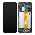 LCD za Samsung A04S/ A047F + Touch Screen crni WITH FRAME FULL ORG (CHINA)(YELLOW FLEX REV 0.1)