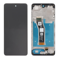 LCD za Motorola Moto E14 + touch screen crni WITH FRAME FULL ORG (China)
