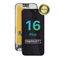 LCD za IPhone 16 Plus+ touch screen crni (REPART PRIME) HARD OLED