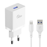 Kucni punjac KONFULON JK77 2.4A sa IPhone lightning kablom b...