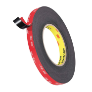 Dupla traka 3M crna 2mm