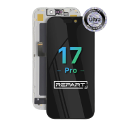 LCD za IPhone 17 Pro + touch screen crni (REPART ULTRA) SOFT OLED